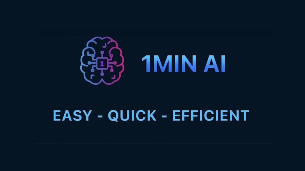 احصل على اشتراك مدى الحياة 1Min.ai واحصل على 87 ٪